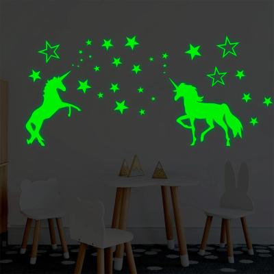 China Decorative Home Decor Sticker Baby Star Shaped Safety Star Stickers Glow In The Dark for sale