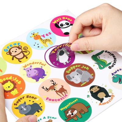 China Cartoon sticker new style creative printing customize gift decoration cartoon label stickers for sale