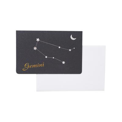 China Constellation luxury embossed custom postcard universal vintage thin stars light stars Europe for sale