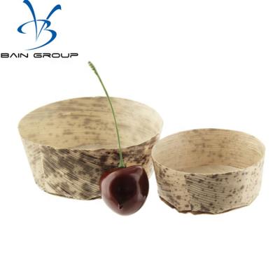 China For Restaurant Use Disposable Eco-friendly Bamboo Sauce Dessert Snack Cup Used In Hotel for sale