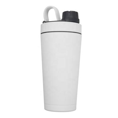 China Sustainable Customized Color Insulated High Quality Stainless Steel Protein Shaker Bottle With Lid for sale