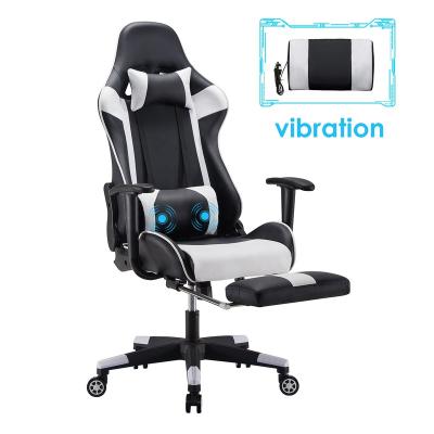 China (Height) Sillas Gamer 180 Degree Adjustable Gaming Chairs With Massage Pillow for sale