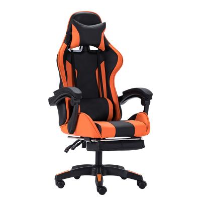 China (Height) Adjustable PC Gamer Racing Modern Ergonomic Office Gaming Chair Optional Footrest for sale