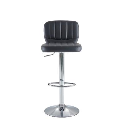 China 360 Degree Rotating Modern Design Stools Bar Chair PU Leather High Back Bar Chair for sale