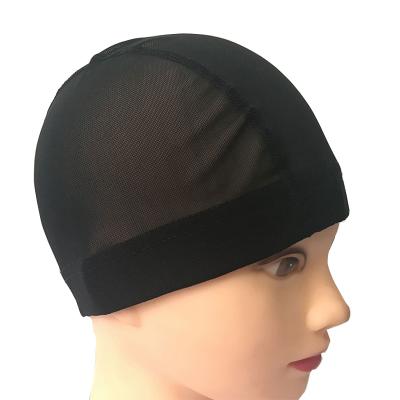 China Hair Extensions 003 Dome Cap Wig Covers Elastic Band High Quality No Mesh End Shedding Elastic Hairnets Deluxe Wig Cap Close for sale