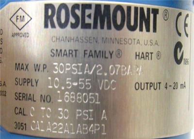 China Transmissor de pressão Coplanar absoluto 3051CA1A02A1AB1H2L4M5 de Rosemount 3051c do transmissor da temperatura da pressão à venda