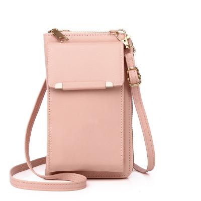 China Wholesale New Ladies Small Mobile Phone Wallet Bag Pull Zipper Waterproof Multifunctional Vertical Buckle Wallet Wholesale Spot for sale