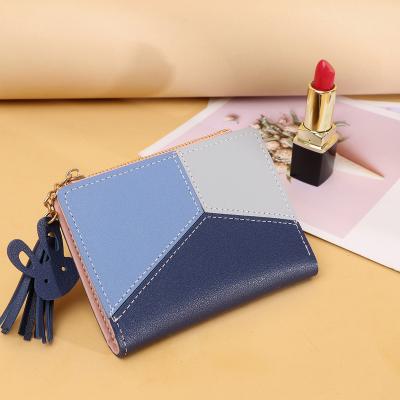 China Waterproof Small Classic Vertical Zipper Wallet Ladies Wallet Ladies Wallet SpotTassel Wallet Clutch Small for sale