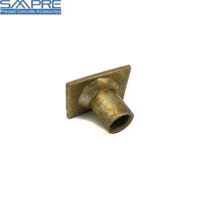 China Modern Construction Hot Dip Galvanized Socket Fixing System Threaded Flat Steel Socket For Concrete for sale