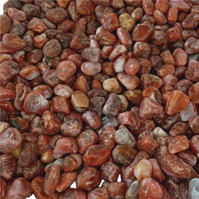 China Natural High Quality Southern Europe Agate Red Agate Polished Crystal Stone Gravel for sale