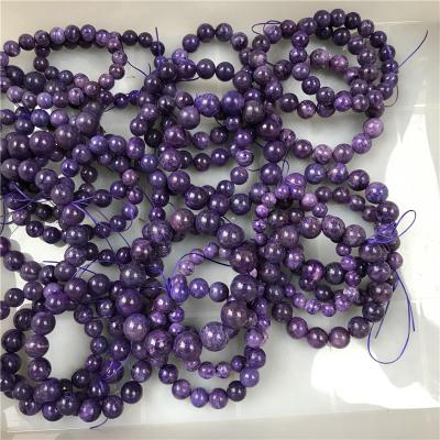 China Wholesale Natural Crystal Charoite Bead Bracelet From Europe Bracelets For Gifts for sale