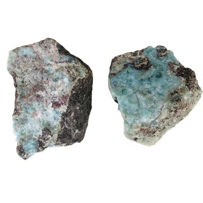 China Wholesale Natural Larimar Rough Quartz Stone China Gemstone Substance Stone Bulk Mineral Specimen For Sale for sale