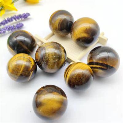 China Wholesale China Natural Tiger Eye Sphere Hand Made Pointing Crystal Ball for Decoration and Gift for sale