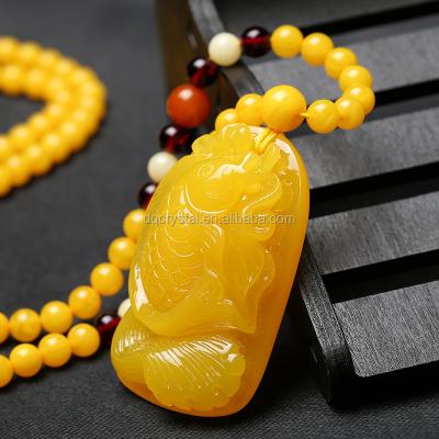 China Healthy Wholesale Amber Necklaces Christmas Flashing Necklace From Teething for sale