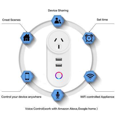 China Residential/Multi-Purpose Wifi Link Smart Plug Socket Amazon Alexa Outlet Google Home Tp for sale