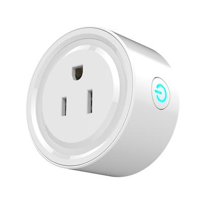 China Wifi App Remote Control Wifi Radio Smart Us Plug Standard Mini Socket Wifi Plug Work With Alexa tuya for sale