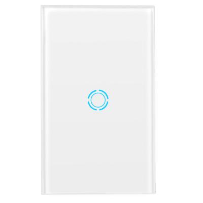 China Classic White Wifi Panel Voice Control Electric Smart Light Glass Touch Switch for sale