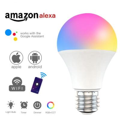 China 2020 Amazon Alexa Google Home IFTTT Factory Manufactures 240V LED Light Bulb Aluminum Plastic Bulbs for sale