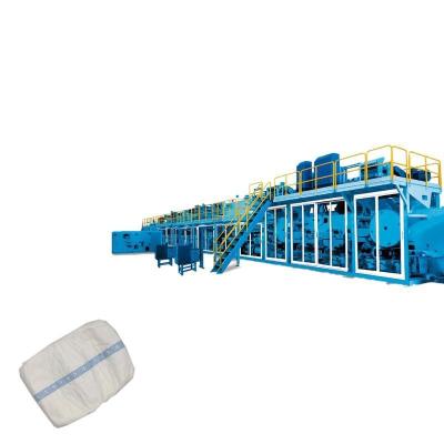 China Manufacturer Disposable Ultrasonic Automatic Adult Diapers Making Machine South Africa zu verkaufen