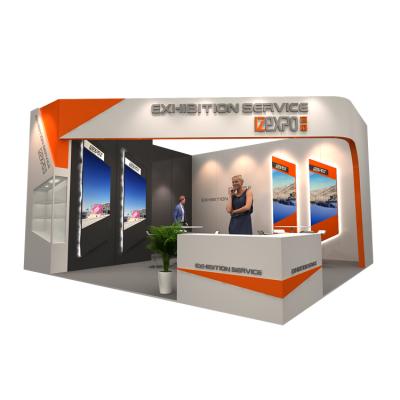 China Lightweight QUICK CONSTRUCTION 20*20 Modular Exhibition Booth Portable Modular Trade Show 30MINS Exhibits 6*6 Beauty Booth for sale