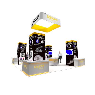 China Lightweight QUICK CONSTRUCTION 30MINS Trade Show Booth 6X6 20X20 Modular Exhibits for sale