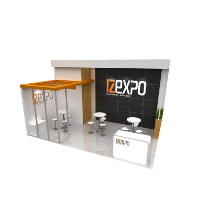 China Lightweight 30 MINUTES Quick Build&Reused Booth Ideas For Trade Shows Wooden Exhibition Display Booth for sale