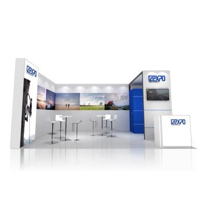 China IZEXPO Lightweight 30MINS ASSEMBLY Customized Size Trade Show Display Exhibition Booth for sale