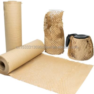 China Honeycomb Paper Rolls Paper Cushioning Envelope, 100% Biodegradable and Recyclable Wooden Hot Sale, Alternative to Bubble Cushion for sale