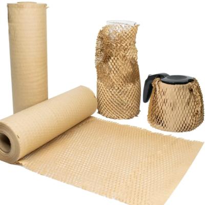 China Wooden Honeycomb Kraft Paper, Kraft Paper Roll Bubble For Mobile Shipping Supplies, Eco Friendly Recyclable Kraft Paper for sale