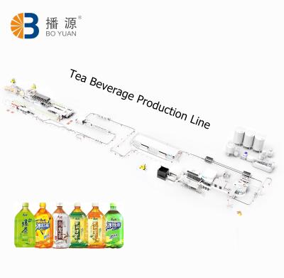 China Automatic Turnkey Tea Beverage Filling Machine Equipment Filling Machine List Production Line for sale