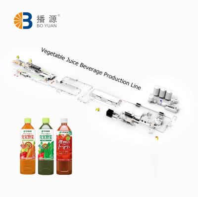 China Enery Saving Bottle 9000BPH PET Vegetable Juice Production Line for sale