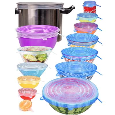 China Bestlife Sustainable Kitchen 6 Size Sets Reusable Silicone Stretch Lids Roll Caps Seal for sale