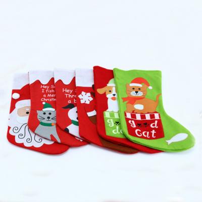 China Minimalist BMR Christmas Stocking Decorations for Family Holiday Xmas Party Decor for sale