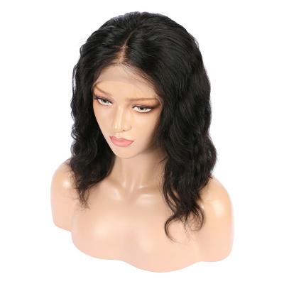 China Natural Wave 360 ​​Full Lace Human Hair Wigs Lace Front Peruvian Bob Wig For Women for sale