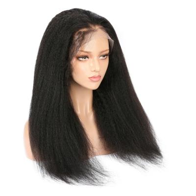 China Curly Yaki Afro Straight Hair Virgin Hair Wig Vendor V Part Weaving Wig for sale