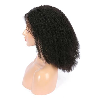 China Natural Yaki Hair Lace Front Wig 150% Density Curly Hair Wigs For Black Women for sale