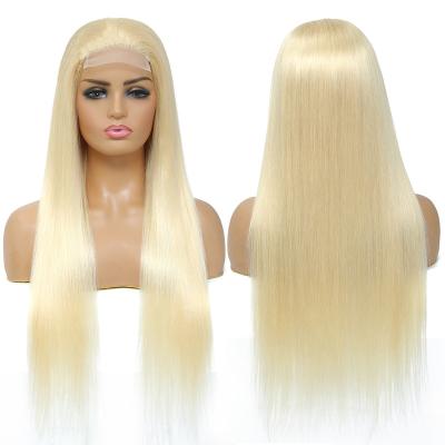 China Body Wave Wig 613 Blonde Wigs Silky Straight Wave Human Hair 13*4 Lace Wigs for sale