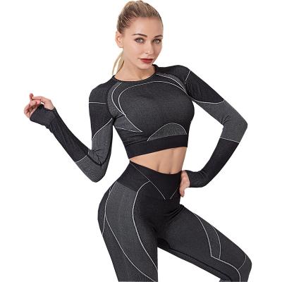 China Peach Suit Breathable Net Waist High Hips Celebrity Fitness Yoga Pants Yoga Tight Sets for sale