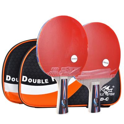 China Professional Durable Table Tennis Racket 6 Stars Beginner Double Fish Ping Pong Bat Table Tennis Racket for sale