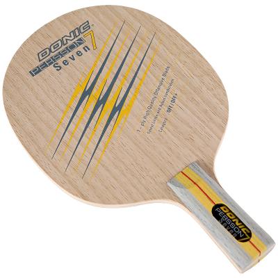 China Professional Fast Speed ​​DONIC Table Tennis Racket Ladies Persson 7 Layers Pure Wood Straight Horizontal Board for sale