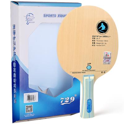 China Friendship 729 Ping-Pain C3 Racket Table Tennis Racket Ladies Table Tennis Bat Durable Pure Wood Board for sale