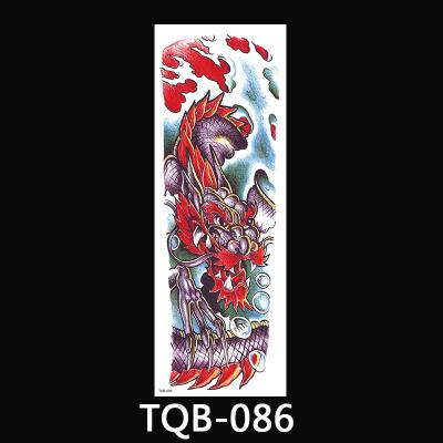 China Fashion TQB081-120 2021 Temporary Full Color Print Tattoos Extended ARM Water Transfer Sticker Women for sale