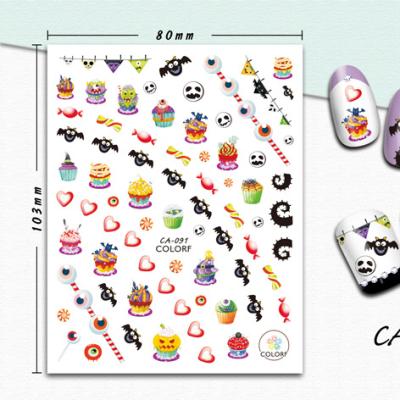 China Hot Selling Paper Nail Art Decoration Nail Art Sticker Wholesale Fashion Diy CA091-099 for sale