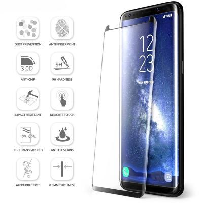 China Anti - Fingerprint / Smudge HD Privacy Glass Screen Protector Samsung Galaxy S8 for sale