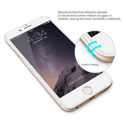 China 3D Curved Screen Guard Tempered Glass  , Anti Broken Screen Protector IPhone 6 7 8 X for sale