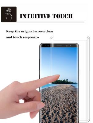 China Case Friendly Curved Tempered Glass Screen Protector Samsung Galaxy note 8 Anti Bubble for sale