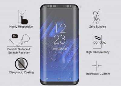 China Scratch Resistant 3D Curved Tempered Glass Screen Protector Samsung Galaxy S8 for sale