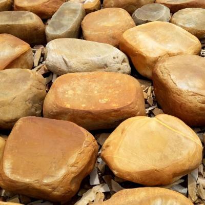 China Modern garden landscaping irregular shape around natural flat boulder stepping stone for river for sale