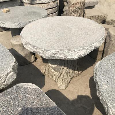 China Granite Stone Garden Outdoor Granite Table Stone Benches for sale