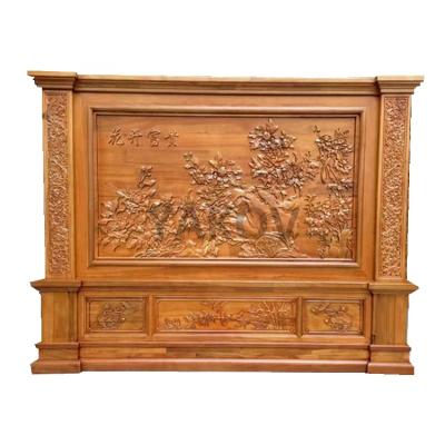 China China Home Decoration CNC Machine Carved Wood Screen Sculpture for sale